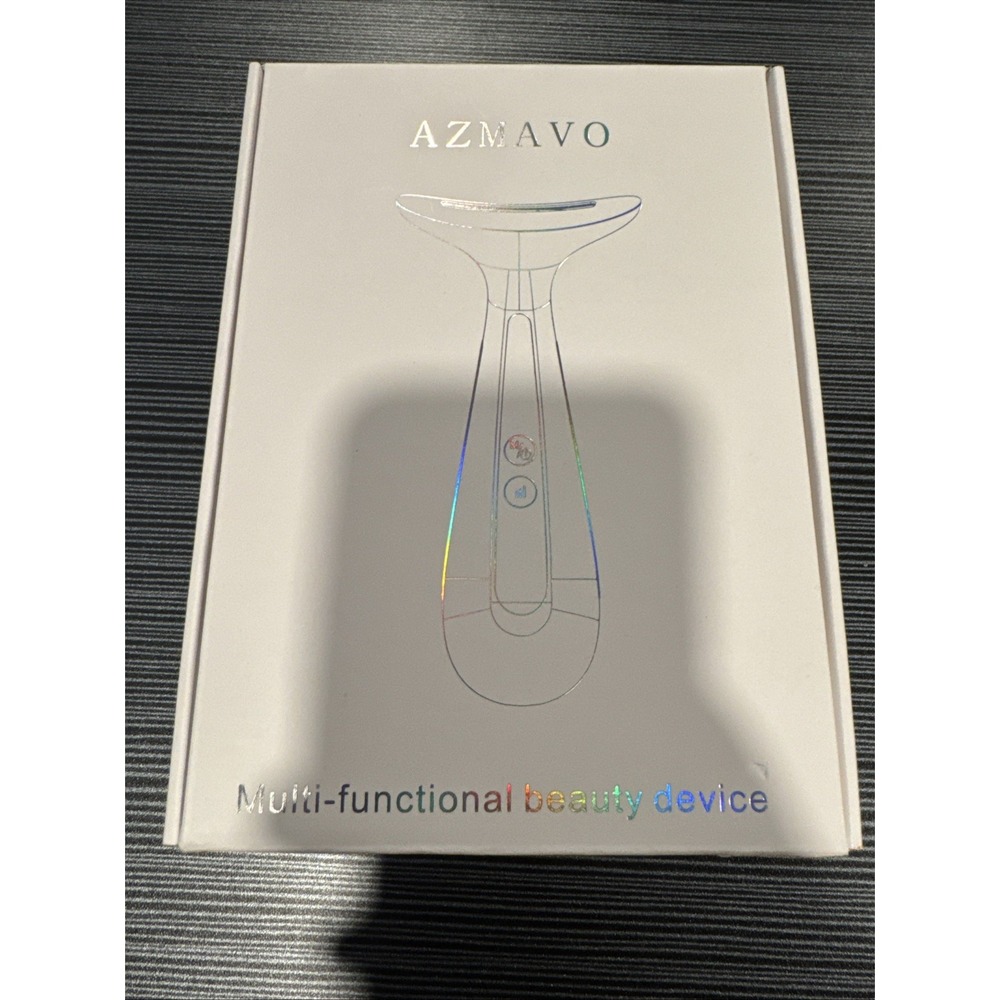 AZMAVO Facial and Neck Massager Skin Lifting Firming Wrinkle Beauty Device NEW